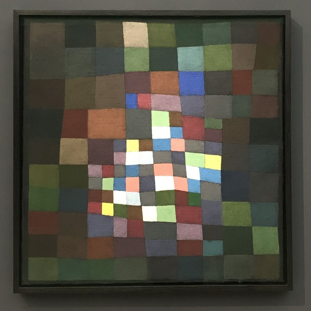 Blühendes (Flowering),  Paul Klee. 1934, oil on canvas. Kunstmuseum Winterthur (picture taken while the work was on loan to the Fondation Beyeler, Riehen).
